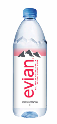 Nước khoáng Evian chai nhựa 100cl