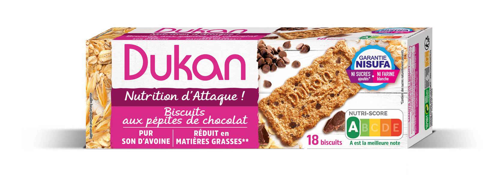 Dukan Bánh Quy Cám Yến Mạch & Socola (225g)