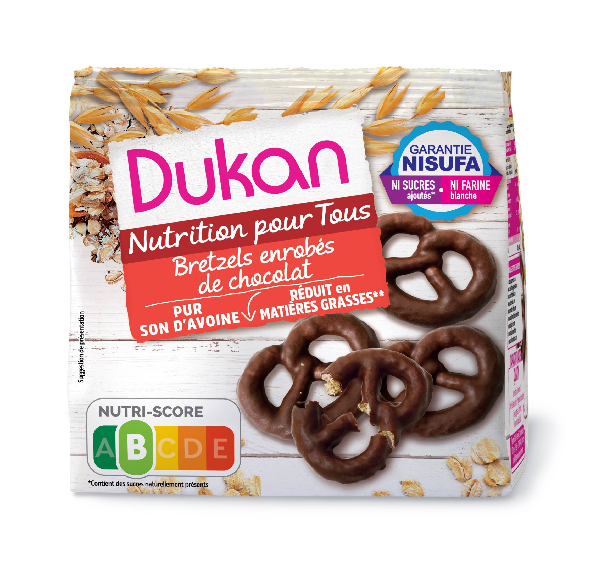 Dukan Bánh Quy Xoắn Cám Yến Mạch Phủ SCL (100g)