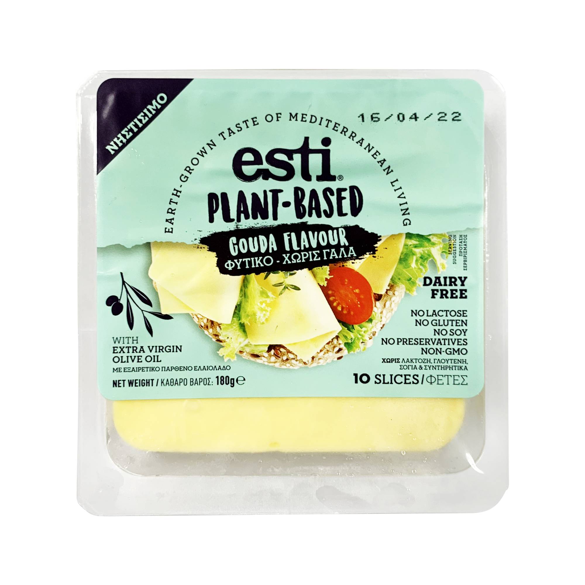 Phô mai thực vật Gouda lát Esti (180g)