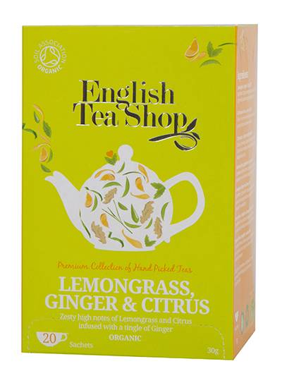 English Tea Shop Lemongrass Citrus & Ginger 20 Ct