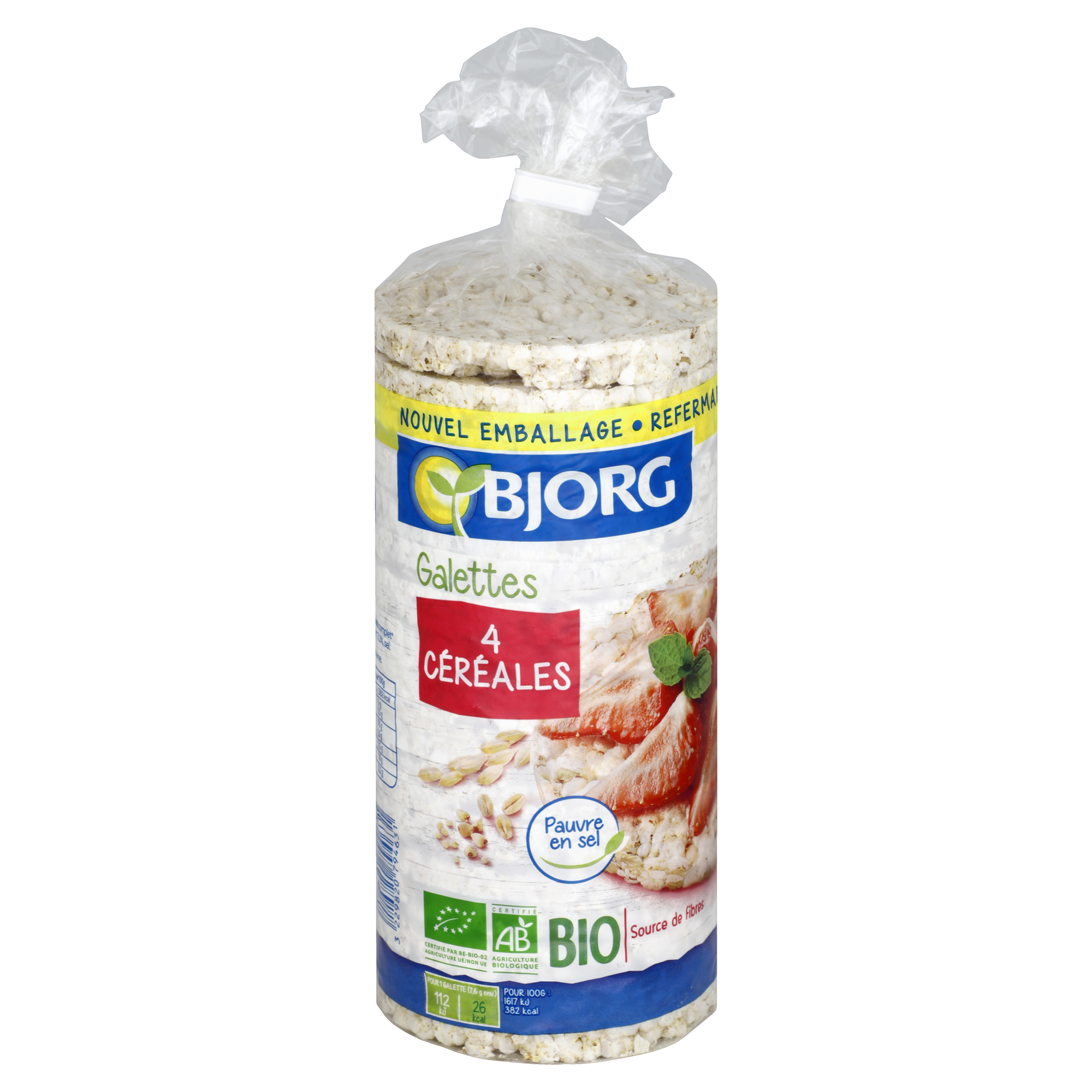 Bjorg 4 Cereals Rice Crackers Bio (130g)