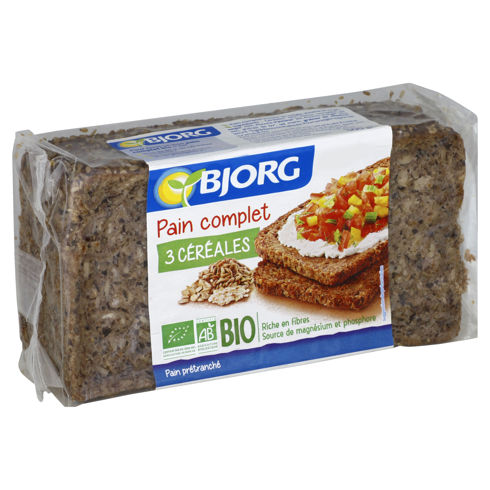 Bjorg Bánh Mì 3 Vị Bột Ngũ Cốc (500g)
