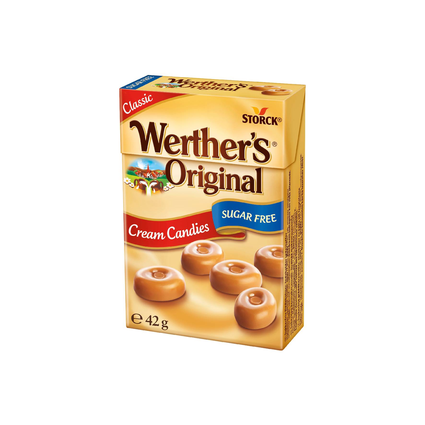 Kẹo caramen kem Werther's không đường (42g)