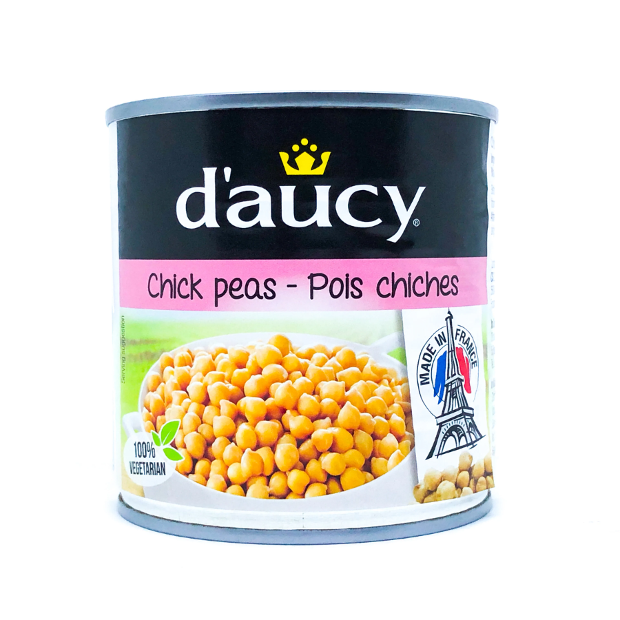 Đậu chick pea đóng hộp hiệu D'Aucy (400g)