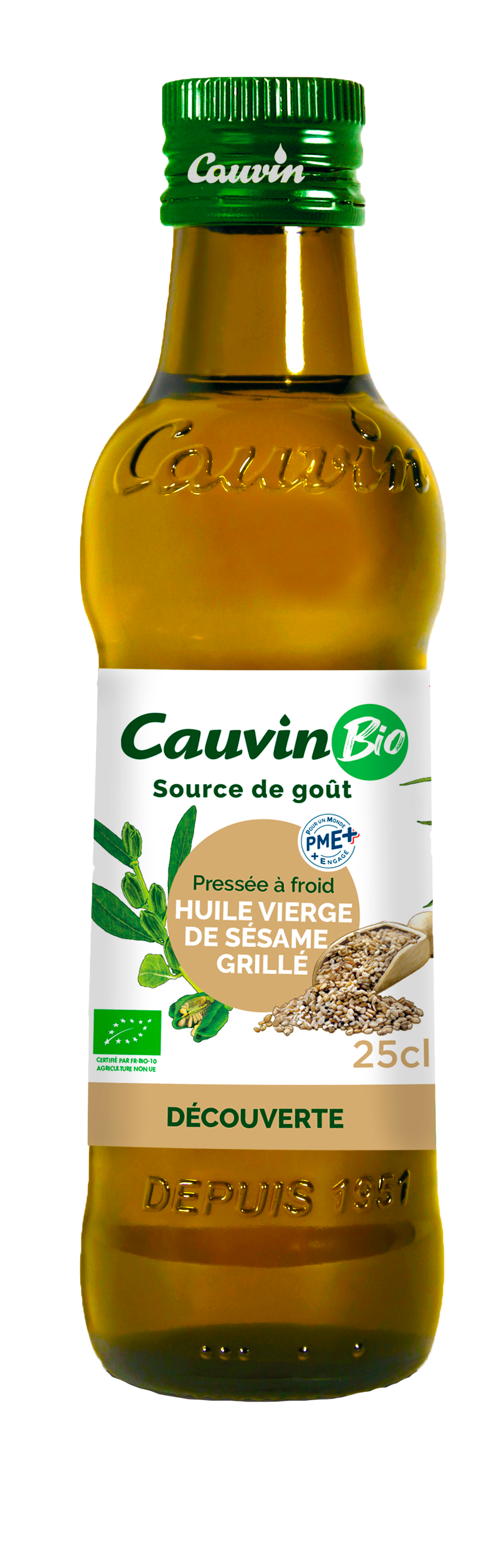 Dầu Mè Hữu Cơ Nguyên Chất Hiệu Cauvin (250Ml)