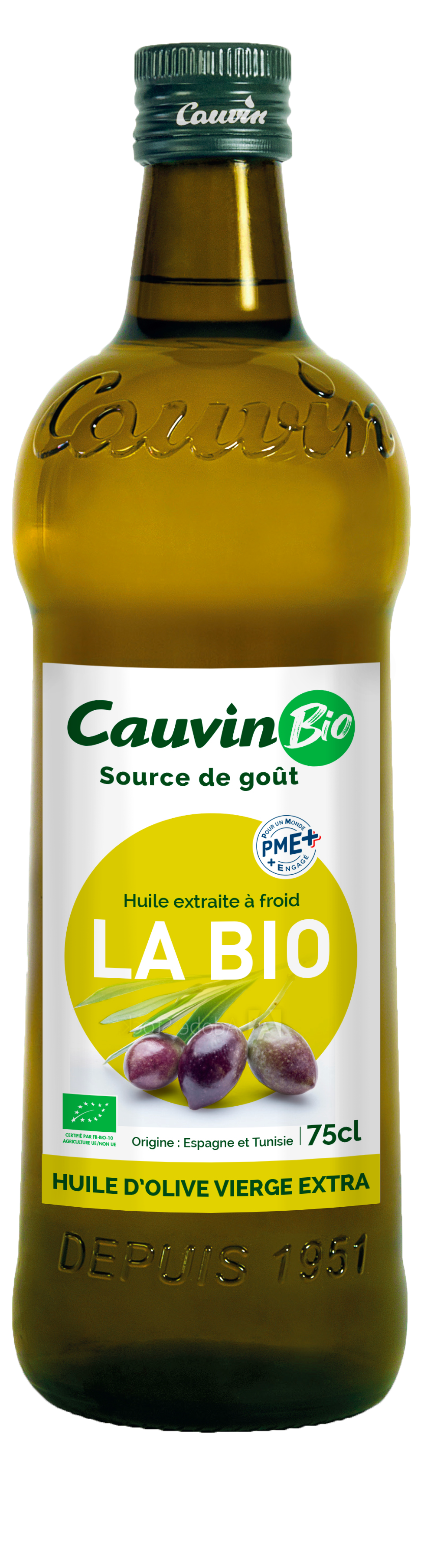Dầu Ôliu Ng.Chất HữuCơ Cauvin (750ml)