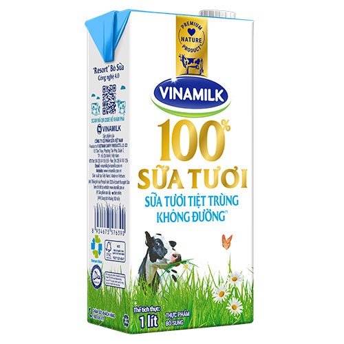 STTT 100% không đường VNM (1L)
