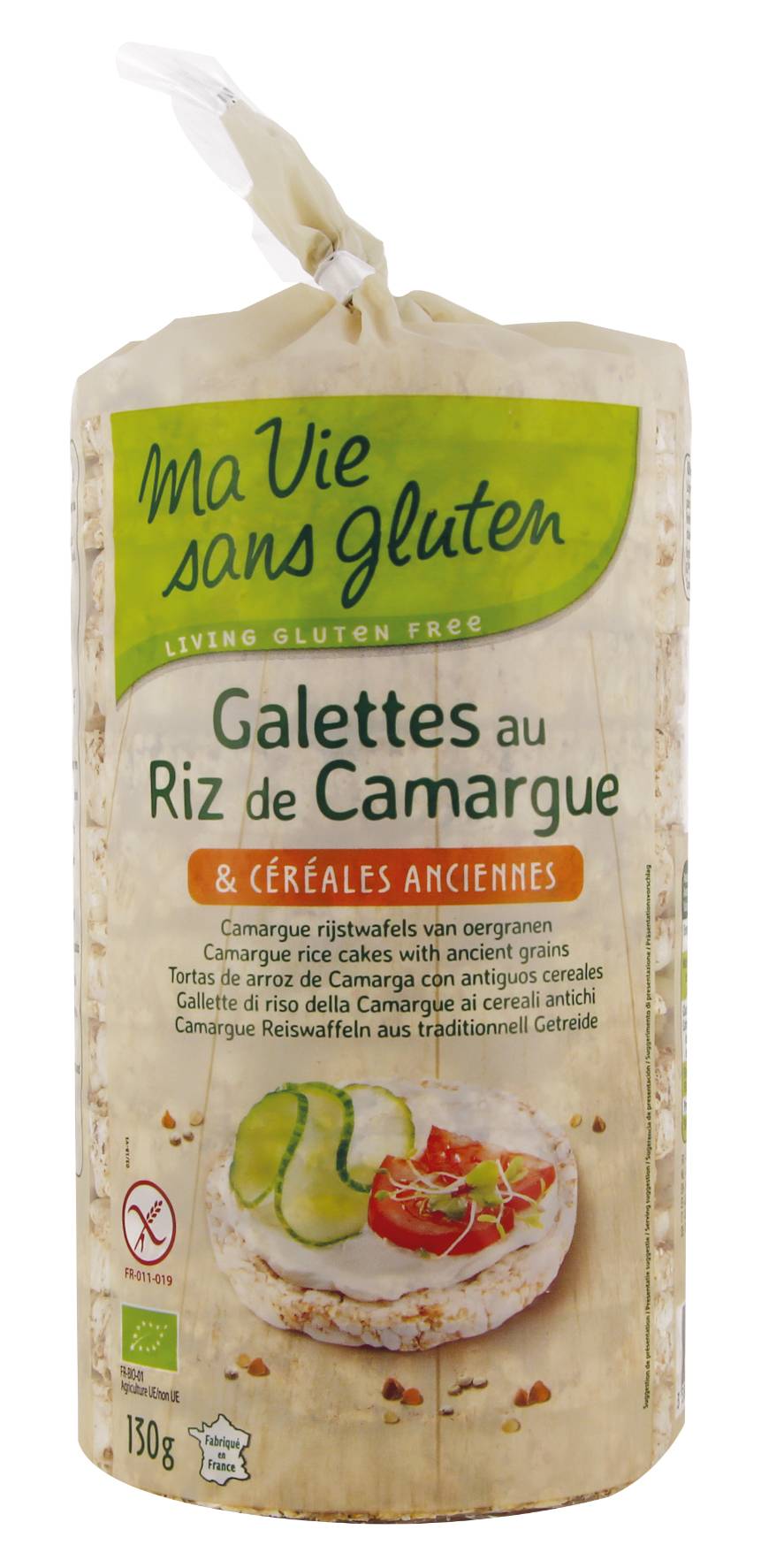 Bánh gạo Camargue trộn ngũ cốc hiệu Ma Vie Sans Gluten (130g)