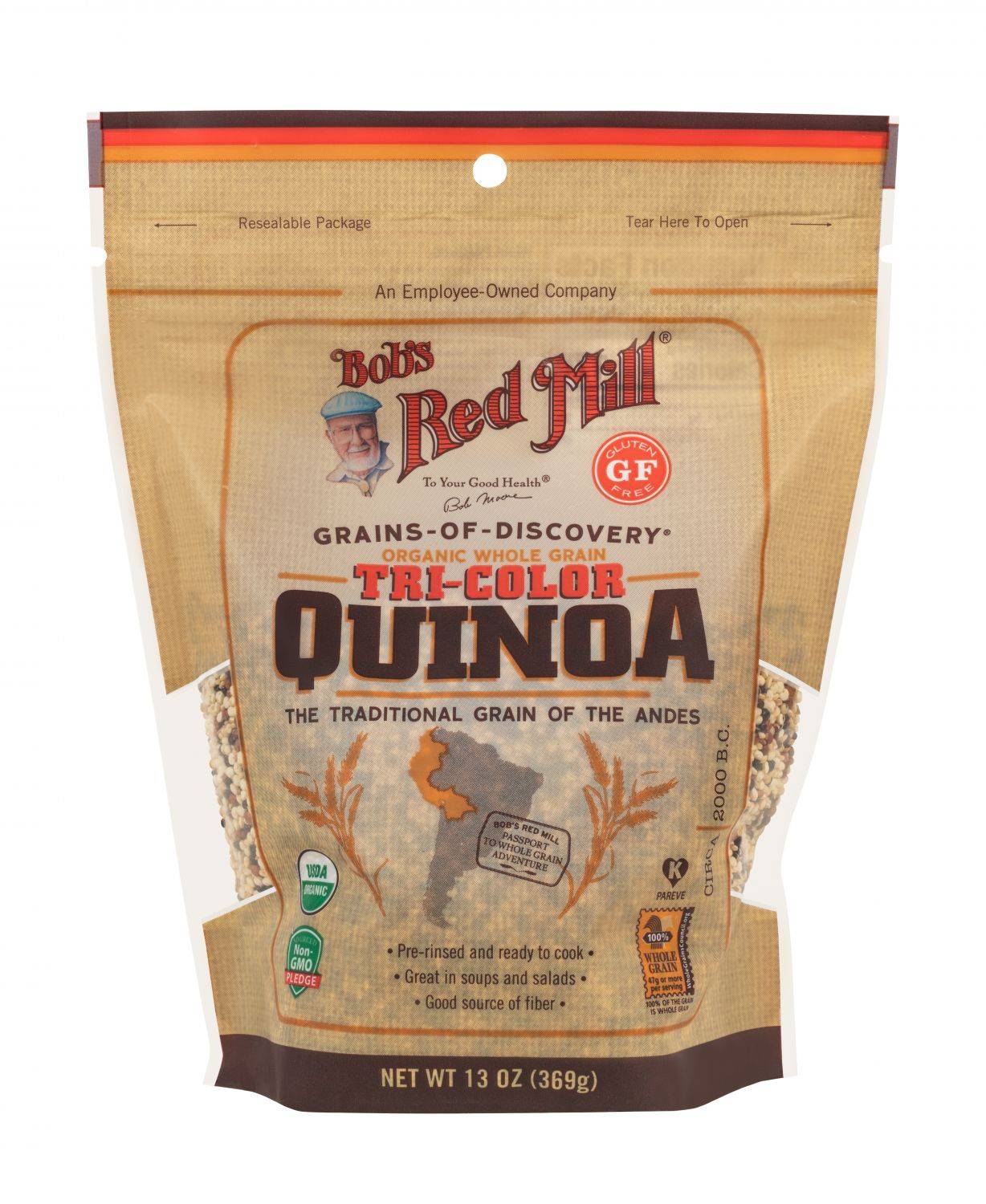 HẠT QUINOA HỮU CƠ 3 MÀU BRM 13OZ (369G)