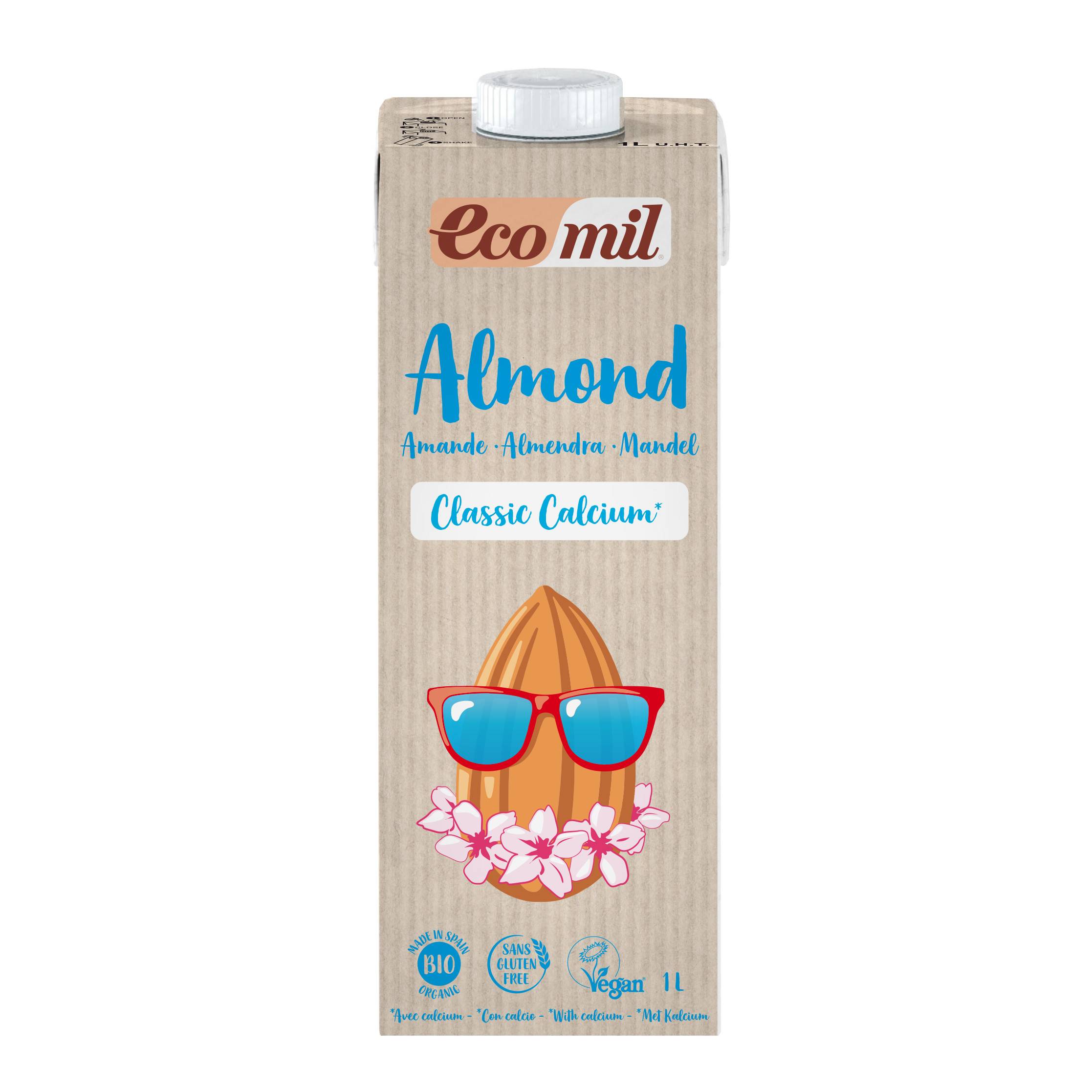 Ecomil Sữa Hạnh Nhân Hữu Cơ Giàu Canxi (1L)