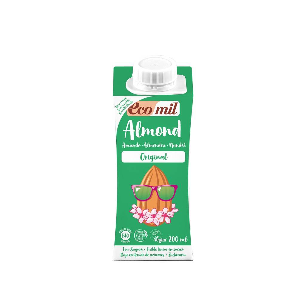 Ecomil Sữa Hạnh Nhân Nguyên Chất Hữu Cơ (200Ml)