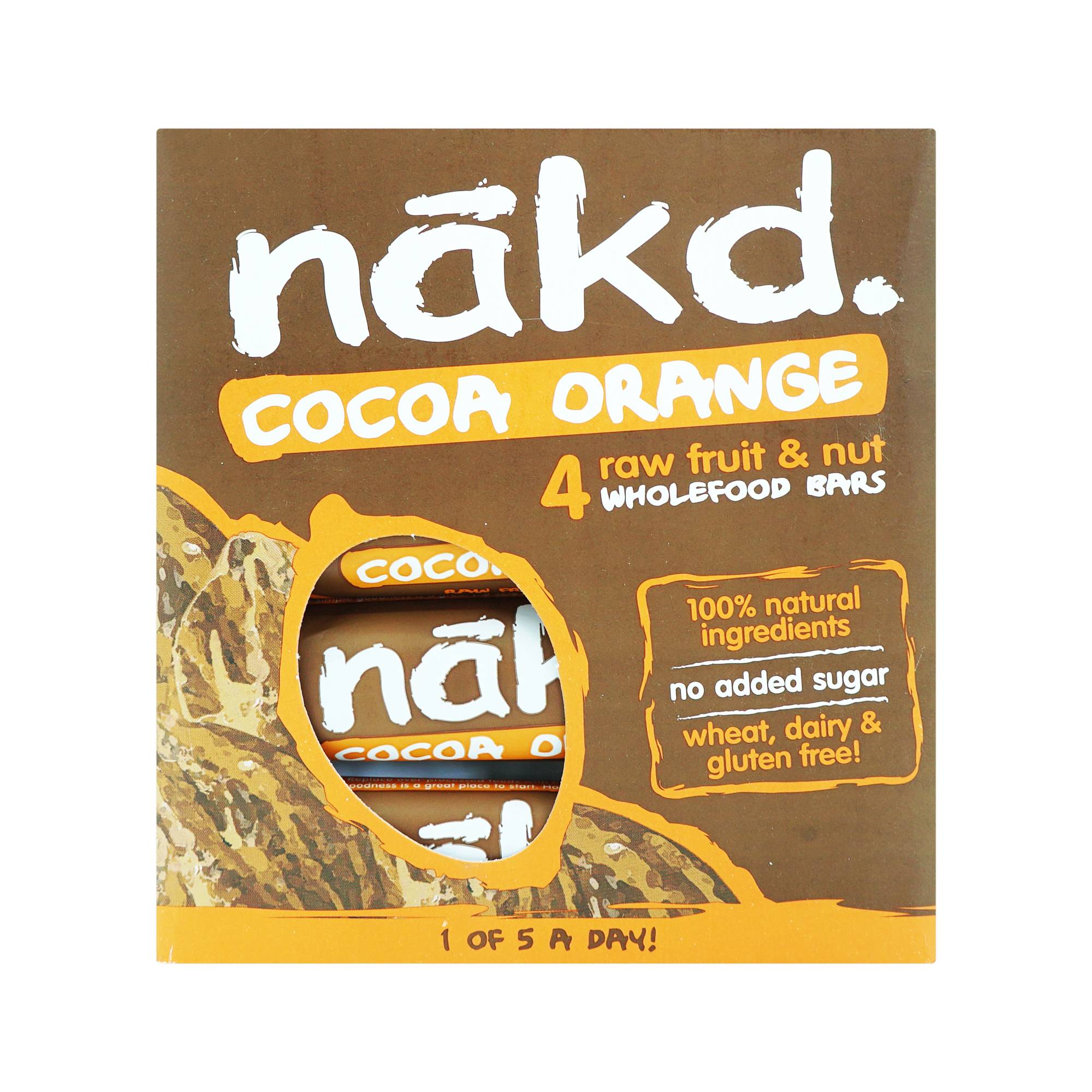 Nakd Bánh Thanh Trái Cây & Hạt Vị Cam (4x35g)