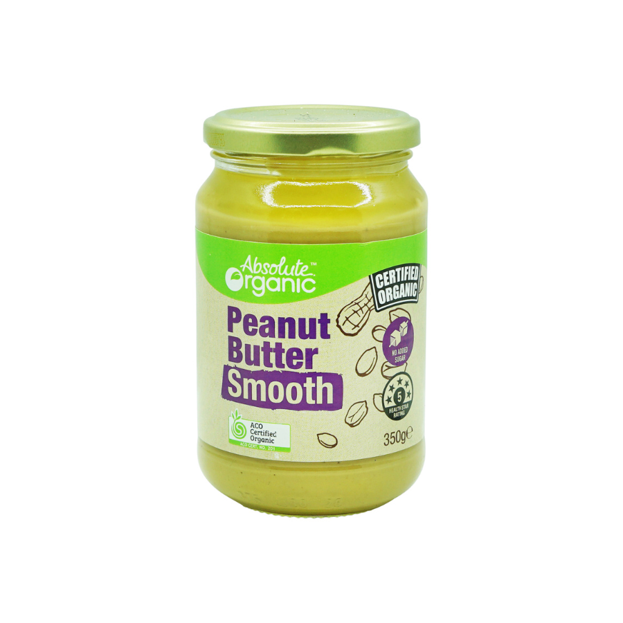 Absolute Organic Bơ Đậu Phộng Mịn (350g)