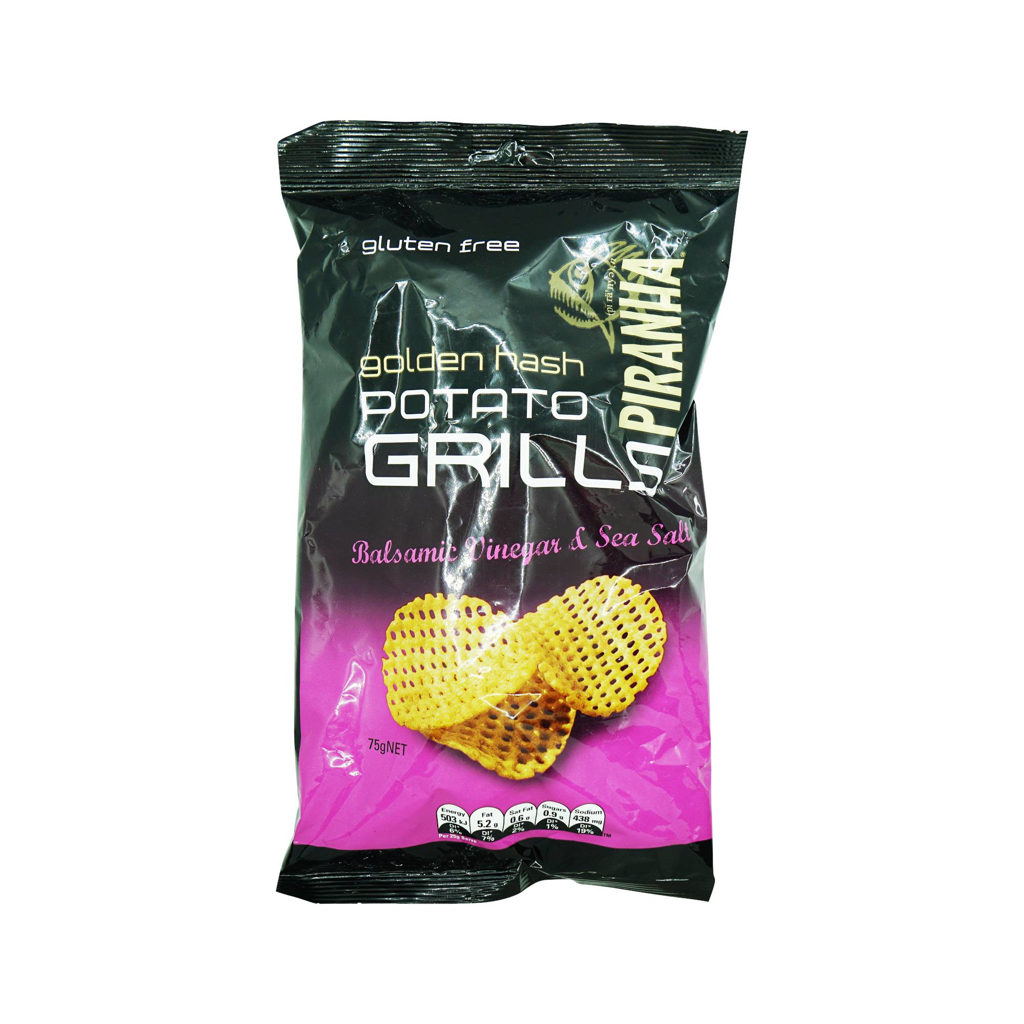 Bánh Khoai Tây Nướng Vị Giấm&Muối Piranha 75G