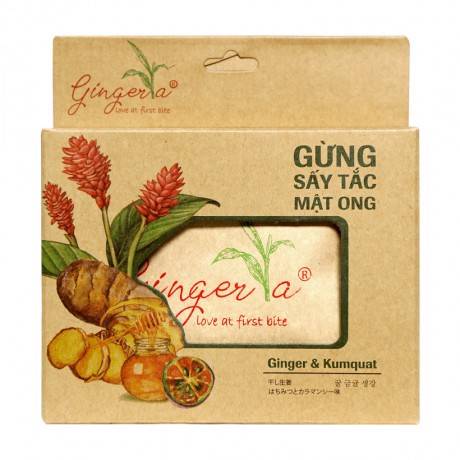 Hộp Gừng Sấy Tắc Mật Ong Nam Xanh (400G)