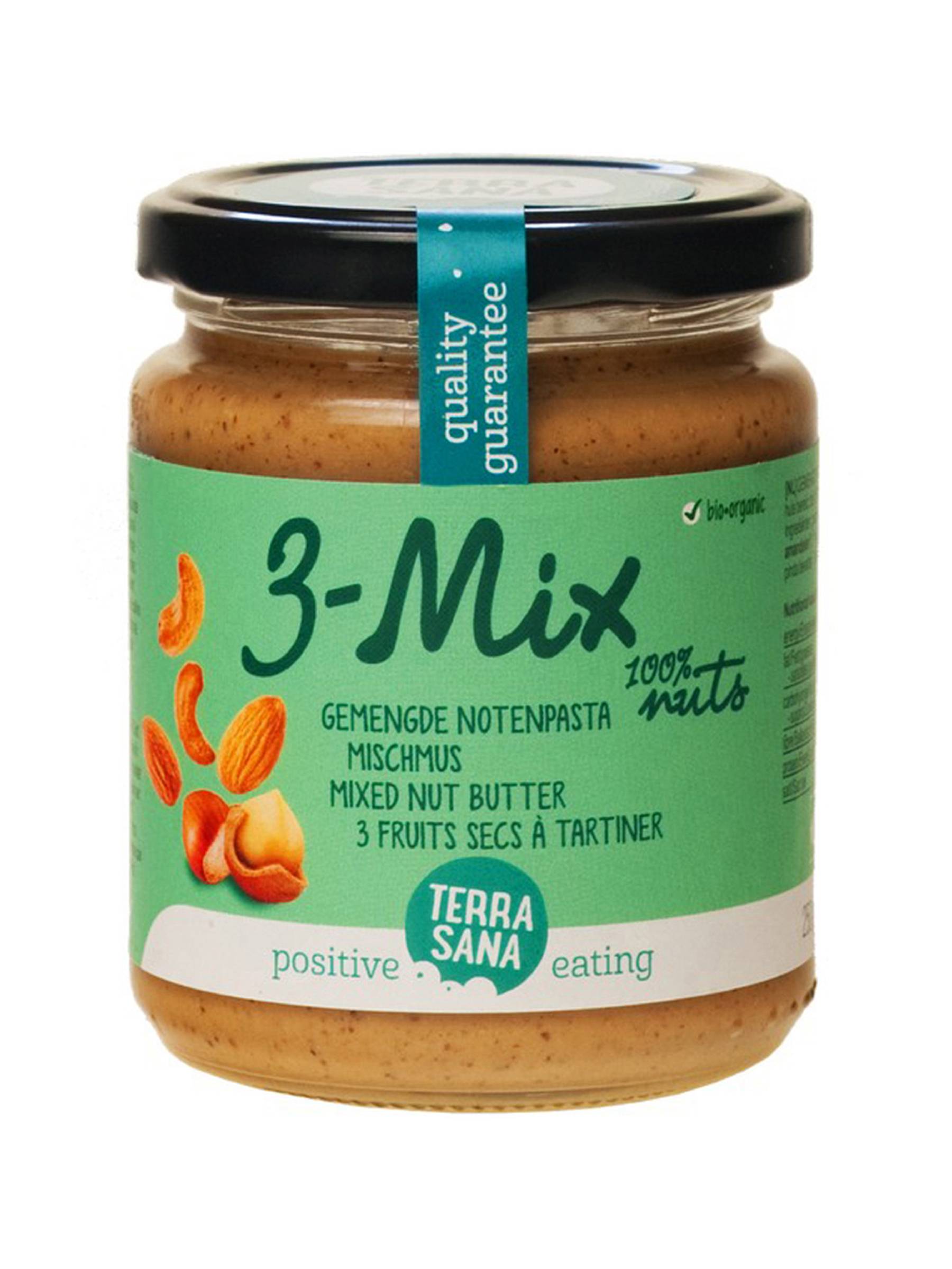 Hạt phỉ, hạt điều, hạnh nhân TerraSana (250g)