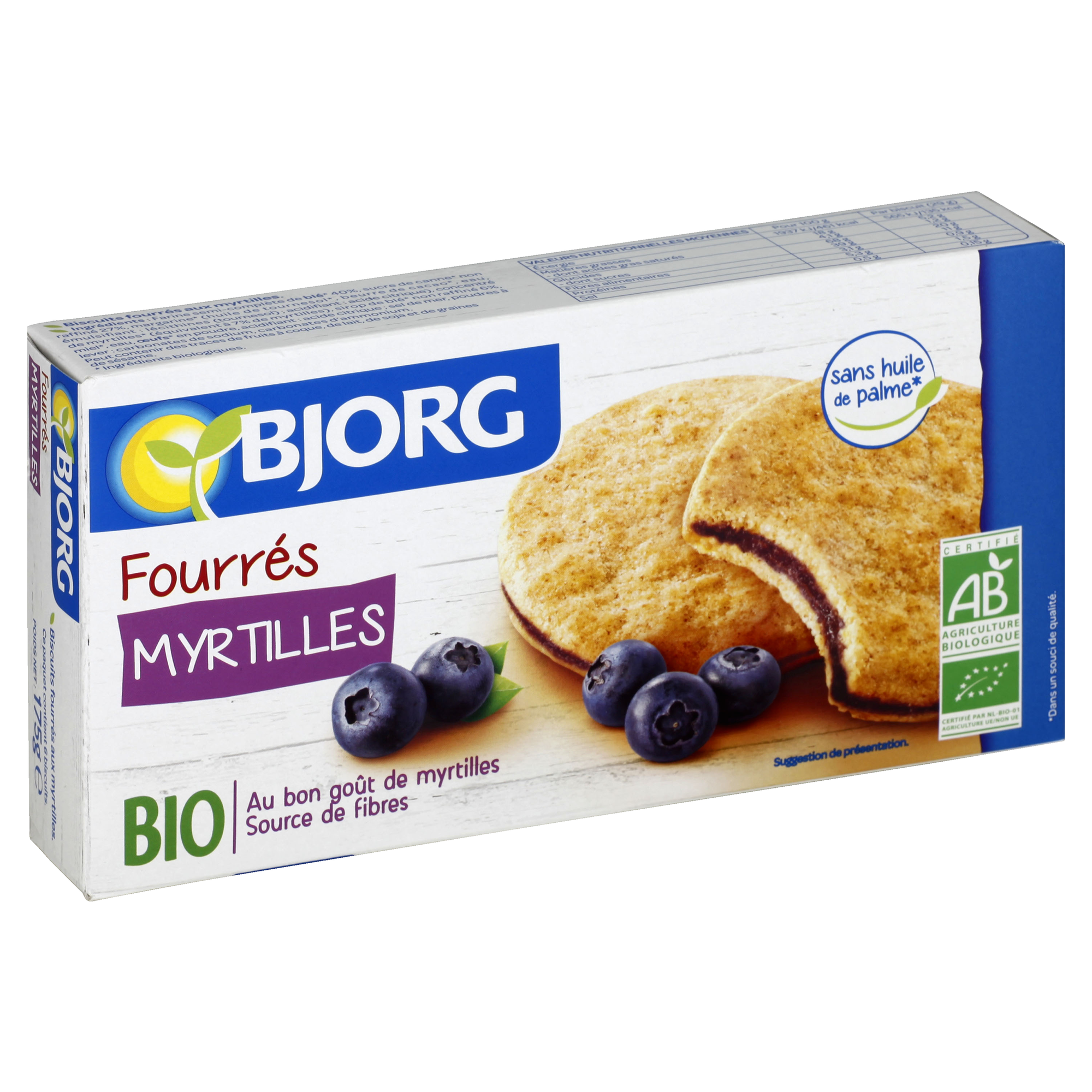 Bjorg Bánh Quy Nhân Nam Việt Quất (175g)