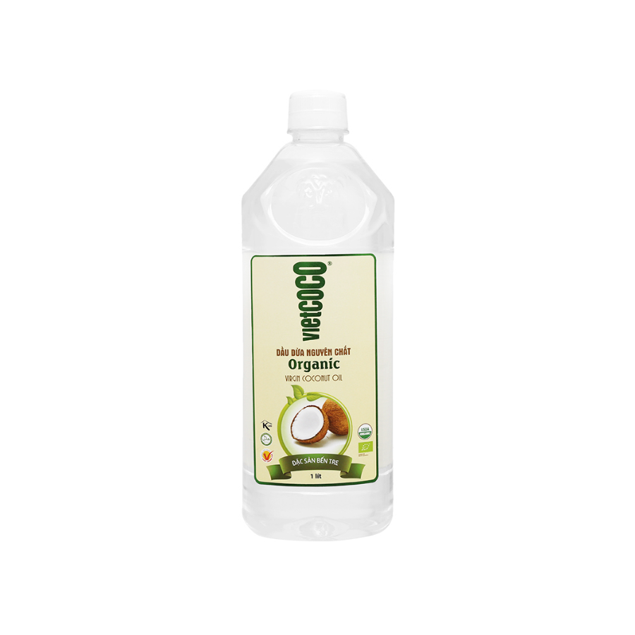 Dầu Dừa Nguyên Chất Organic Vietcoco (1L)