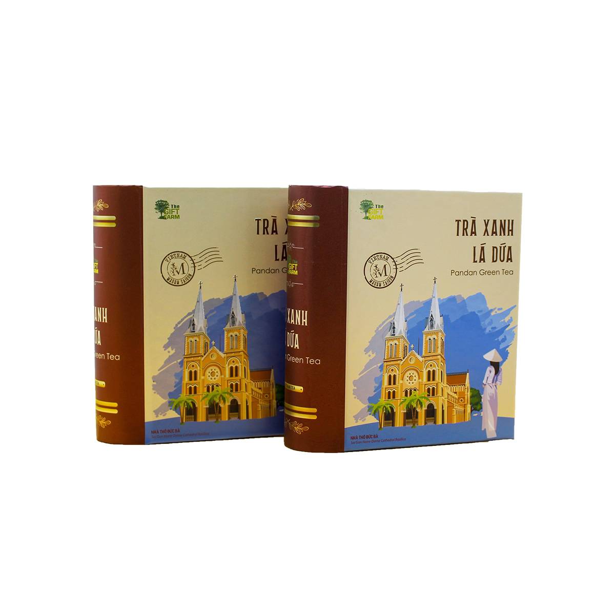 Trà Xanh Lá Dứa Tea Book(50G)