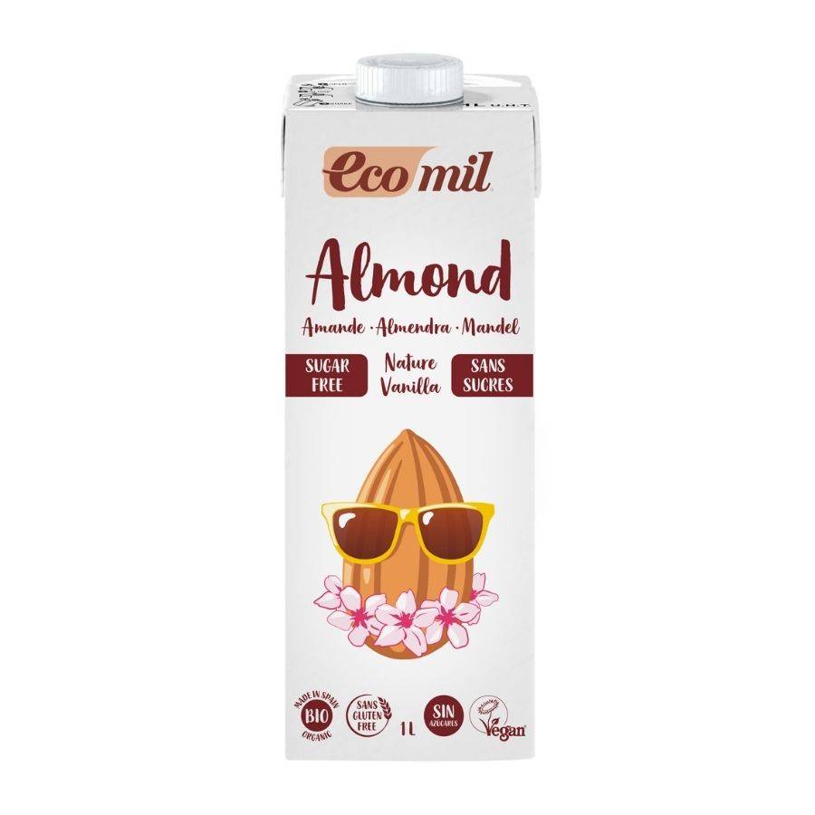 Ecomil Sữa Hạnh Nhân Vani Không Đường (1L)