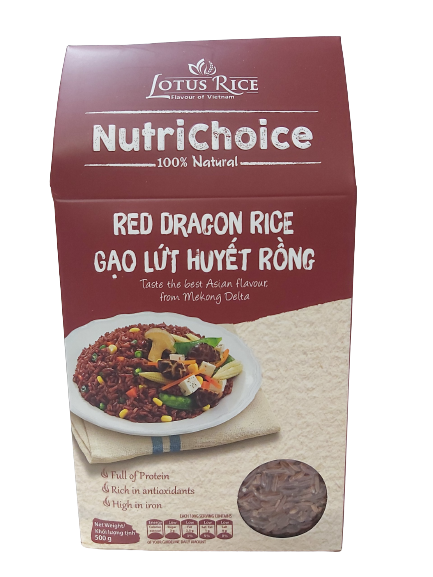 Gạo lứt huyết rồng hiệu Lotus Rice (500g)