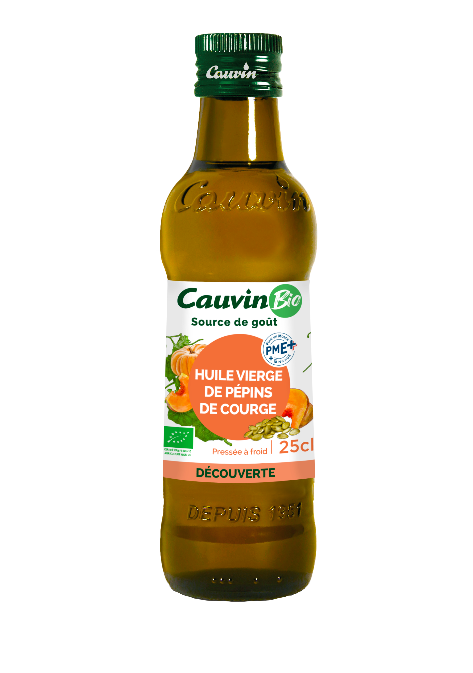 Dầu Hạt Bí Ngô Hữu Cơ Hiệu Cauvin (250ml)