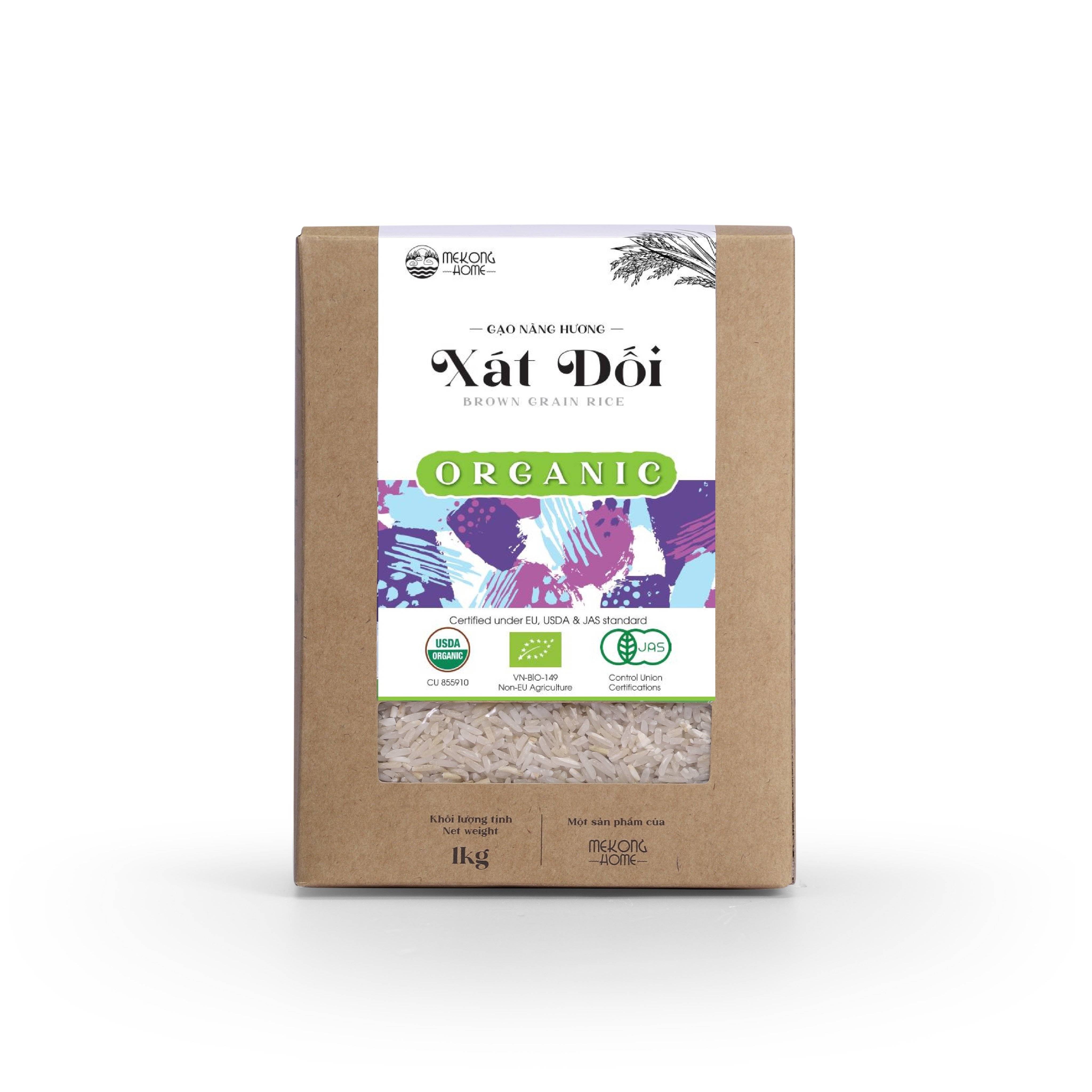 Gạo Xát Dối Nàng Hương Hữu Cơ (1Kg)