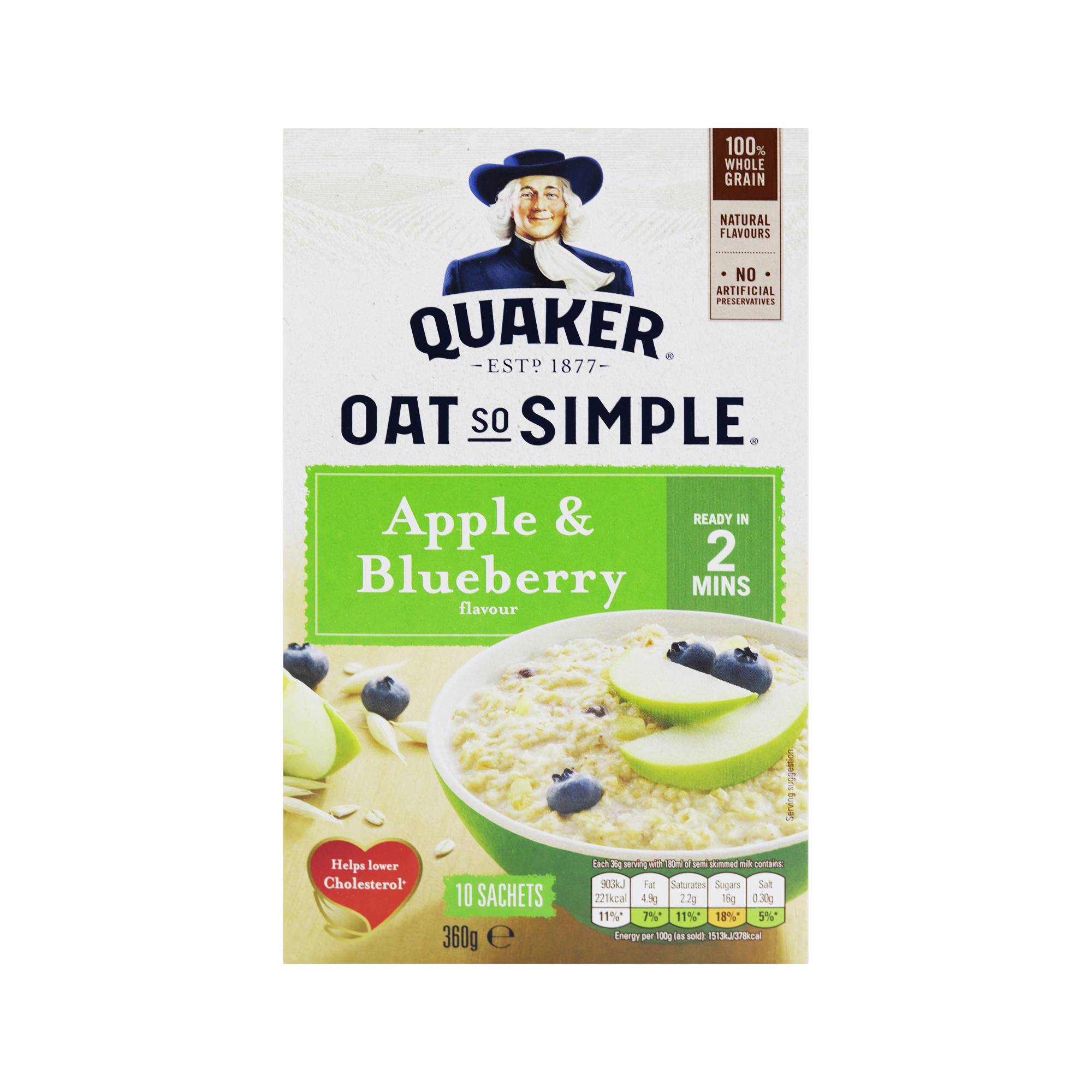 Quaker Bột Ngũ Cốc Yến Mạch Táo&Việt Quất(360G)