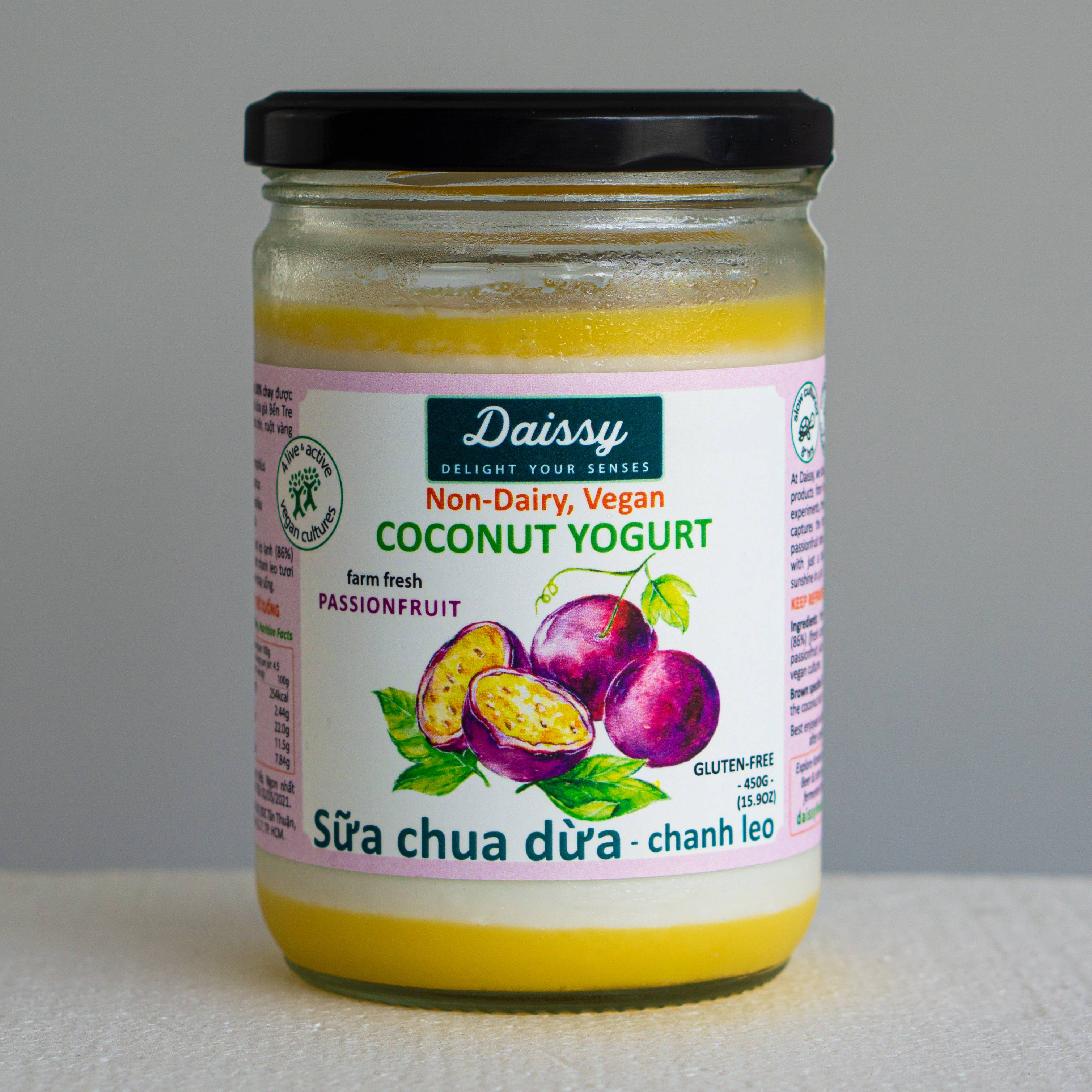 Daissy Vegan Coconut Yogurt Passionfruit (450g)