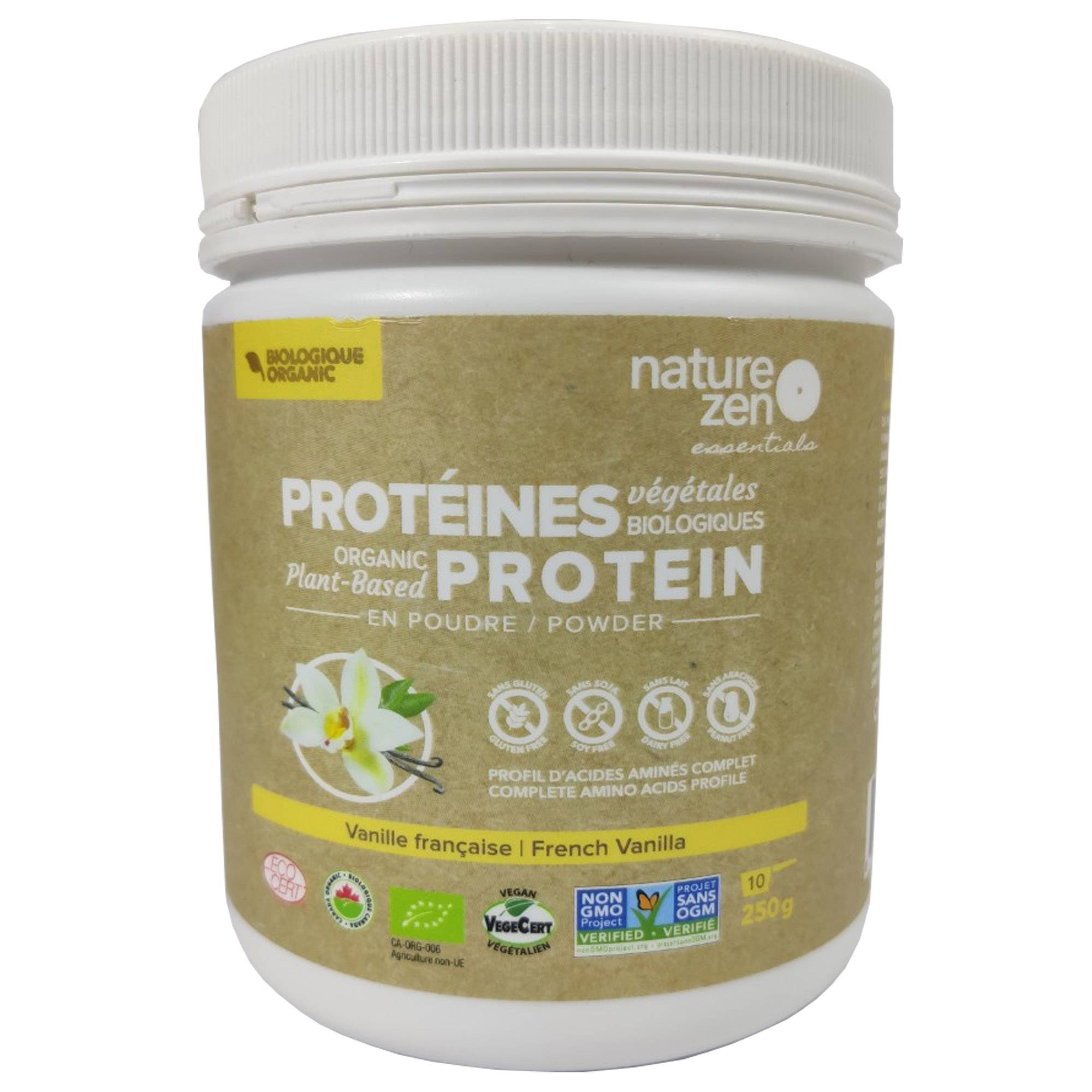 NatureZen Bột Protein Thực Vật Hữu Cơ Vị Vani (250g)