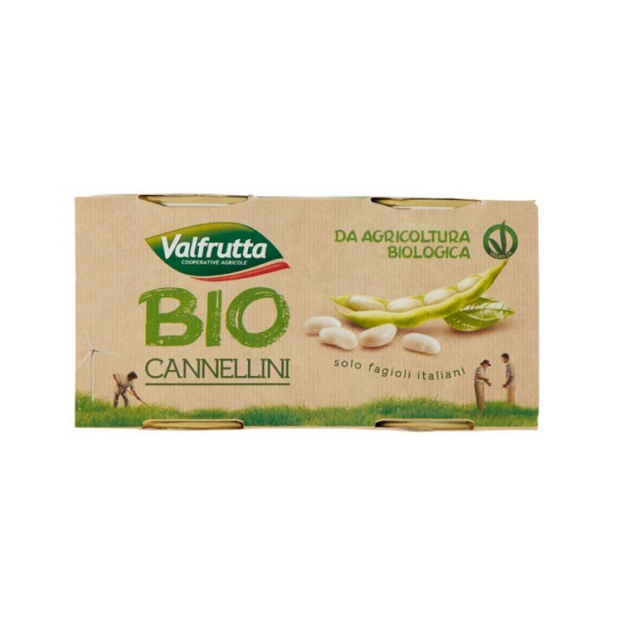 Đậu Cannellini Hữu Cơ Ngâm Valfrutta (2X400G)