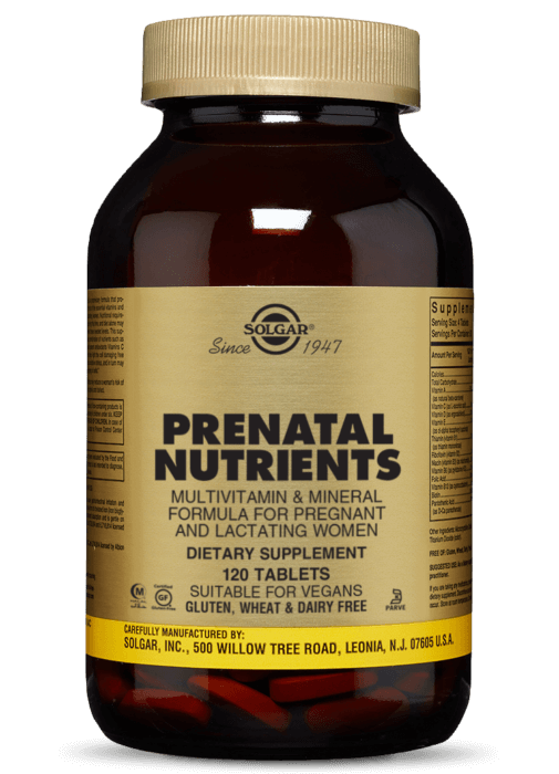 Tpbs Cho Phụ Nữ Mang Thai Nutrients Solgar (120 Viên)