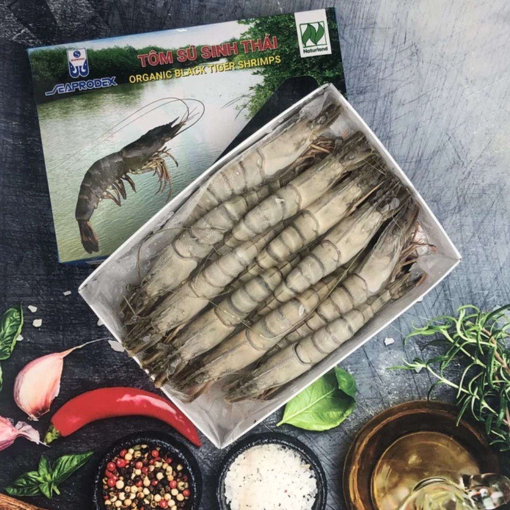 Tôm sú nguyên con sinh thái size 10 SPD (500g)