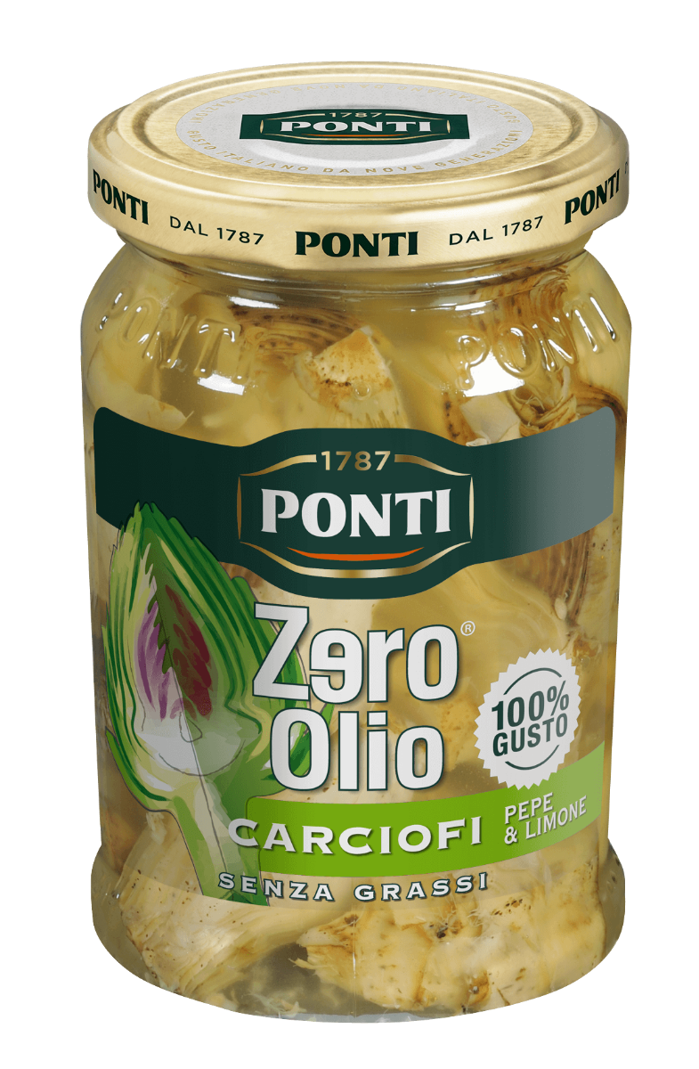 Atisô Ngâm vị Chanh hiệu Ponti Zero Olio (300g)