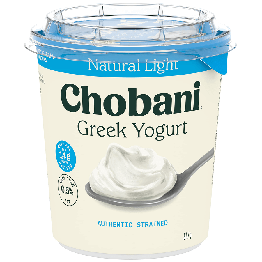 Chobani Greek Yogurt Natural 0.5% Light (907g)