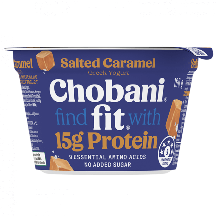 SCA Hy Lạp caramel muối Chobani Fit (160g)