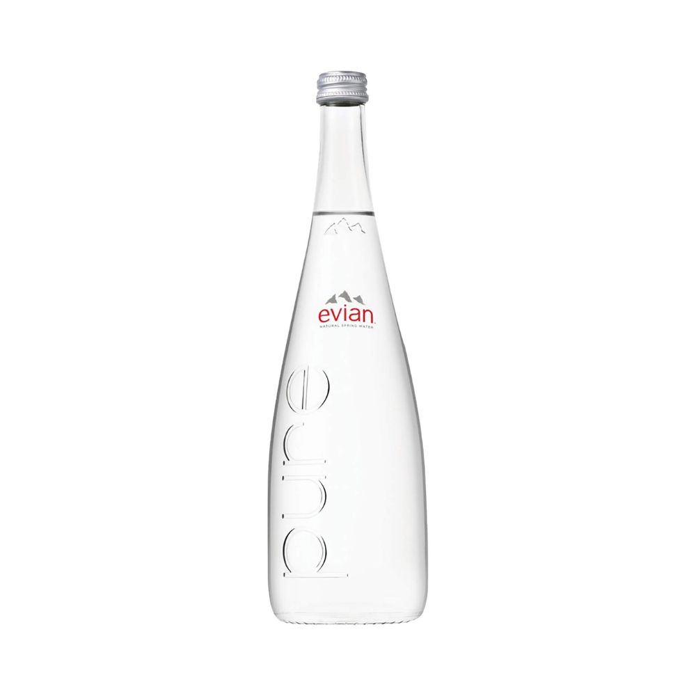 Nước khoáng thiên nhiên Evian 750ml chai thủy tinh