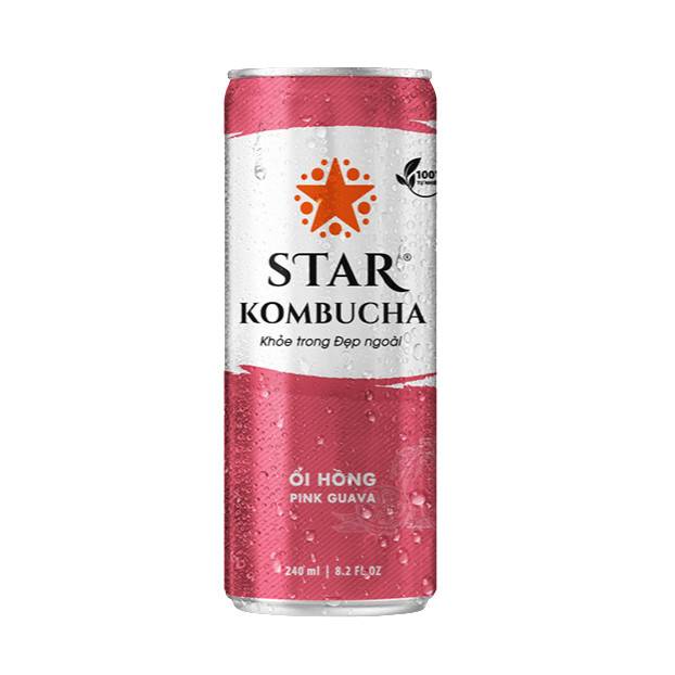 NƯỚC STAR KOMBUCHA VỊ ỔI HỒNG (240ML)