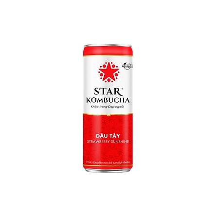 NƯỚC STAR KOMBUCHA VỊ DÂU (240ML)