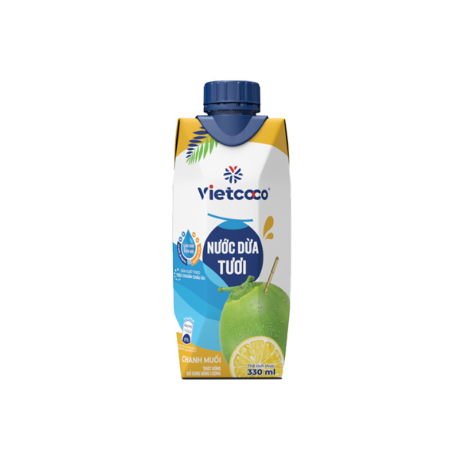 Nước Dừa Tươi Chanh Muối Vietcoco (330ml)