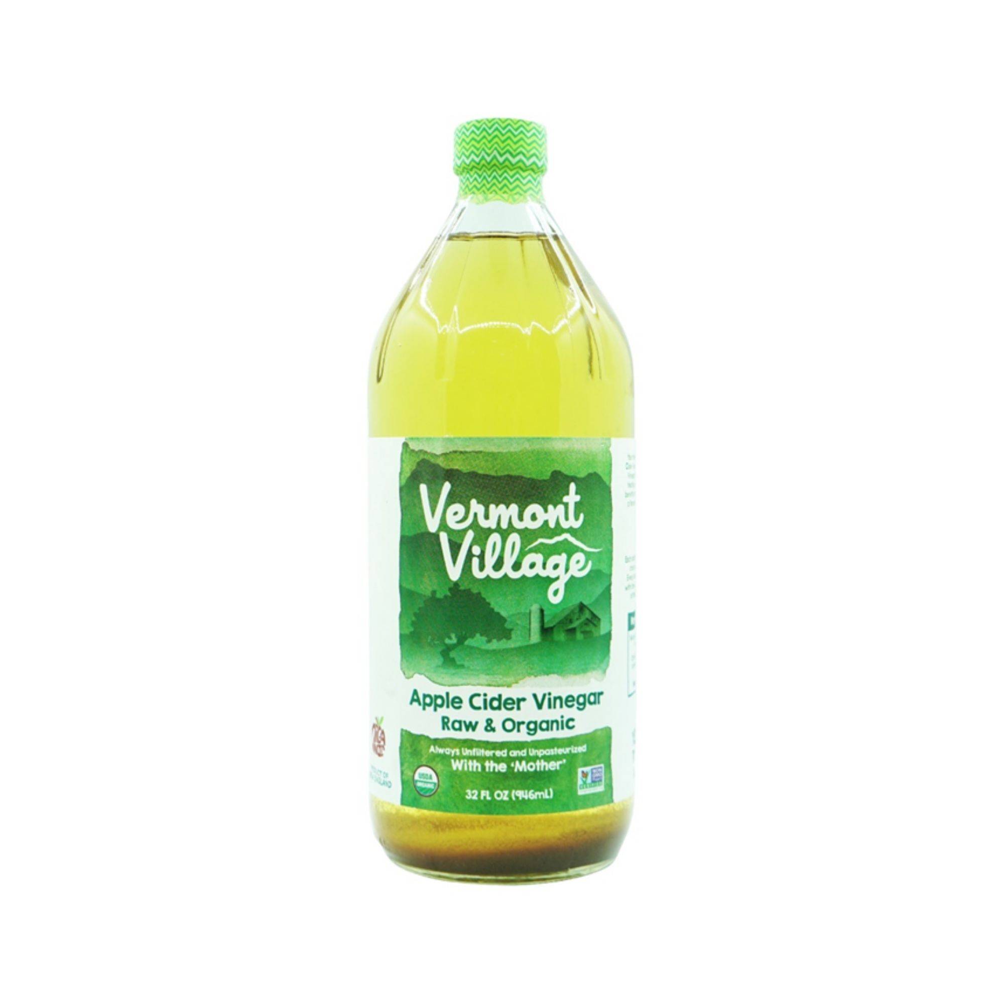 Giấm Táo Hữu Cơ Vermonth Village (946ml)