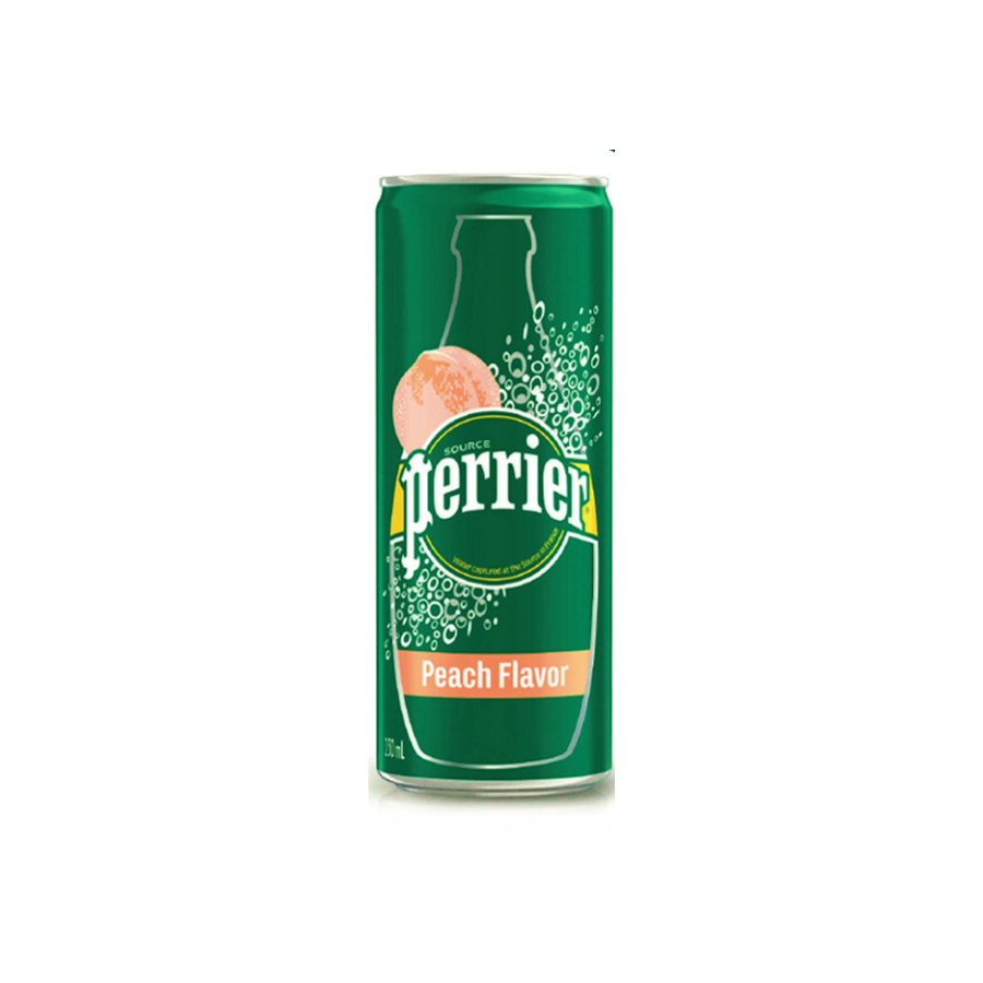 Nước giải khát sản xuất từ nước khoáng Perrier hương đào 250ml