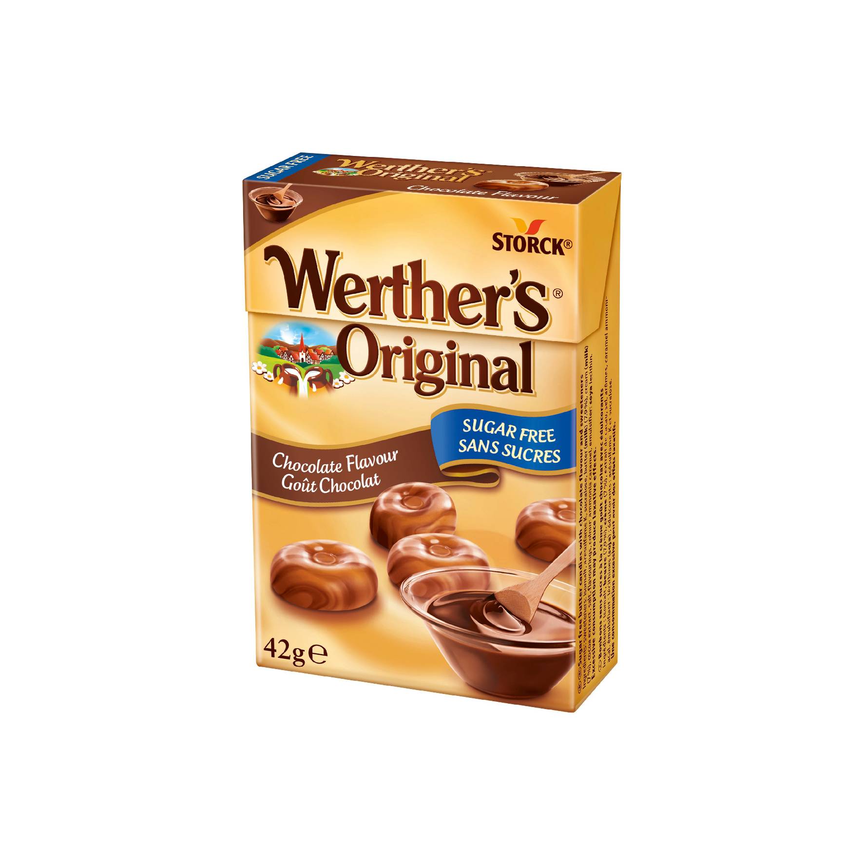 Werther's Original Chocolate Flavour Sugar Free (42g)