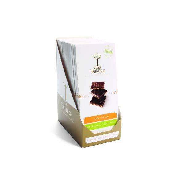 Balance Dark Chocolate Orange & Stevia (85g)