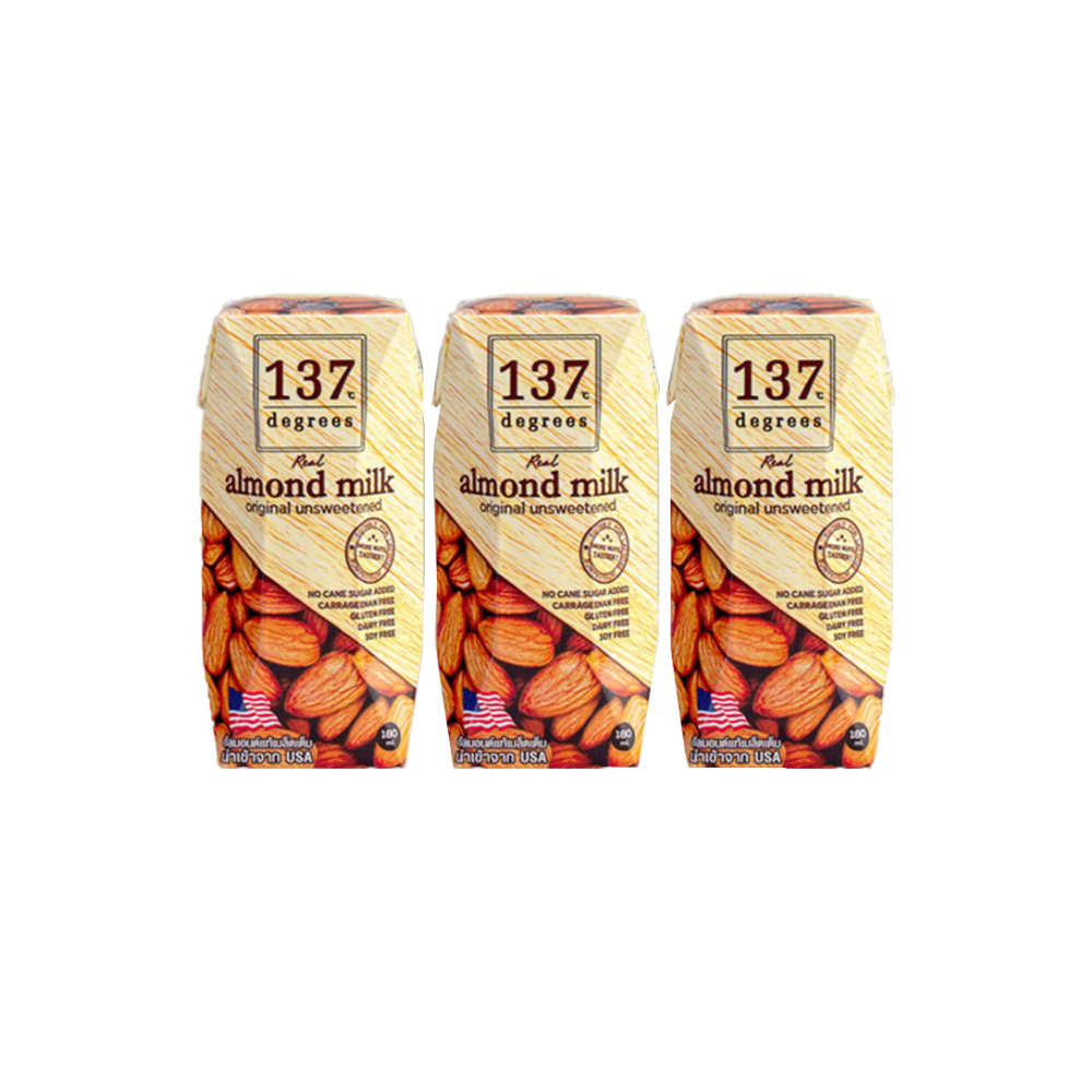 137 Degrees Almond Milk Unsweetened (180ml