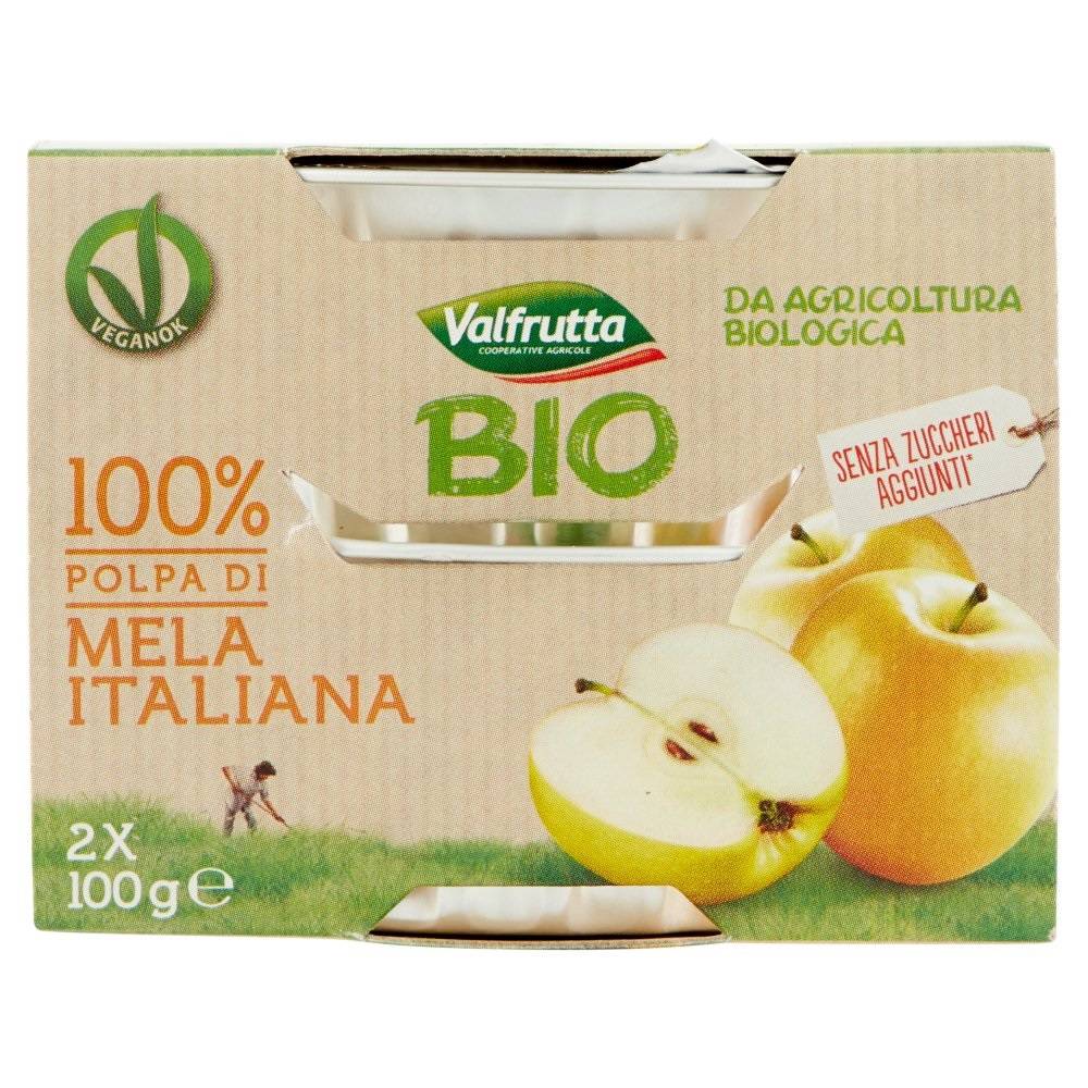 Valfrutta Apple Organic Puree (2x100g)