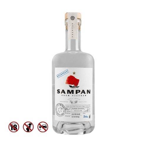 RƯỢU RHUM TRẮNG SAMPAN 54%