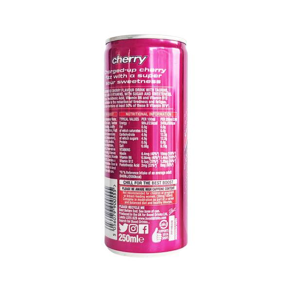 Boost Energy Cherry Burst Can 250ml