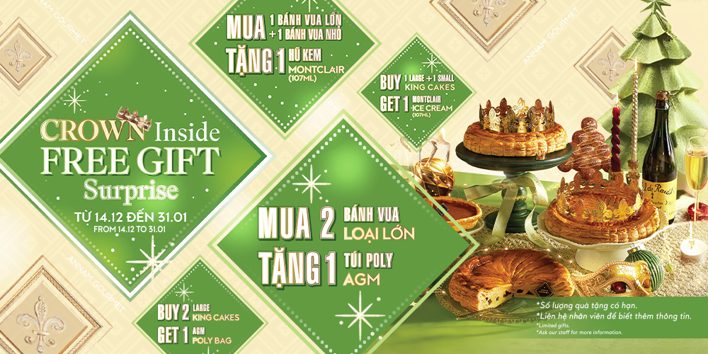 Mua Bánh King Cake, Nhận Quà Từ Annam Gourmet 